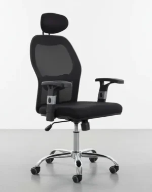 প্রিমিয়াম আরগোনমিক অফিস চেয়ার – হেডরেস্ট, মেশ ব্যাক ও অ্যাডজাস্টেবল আর্মরেস্টসহ